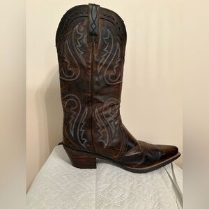 Ariat Dark Brown Western Heeled Boots